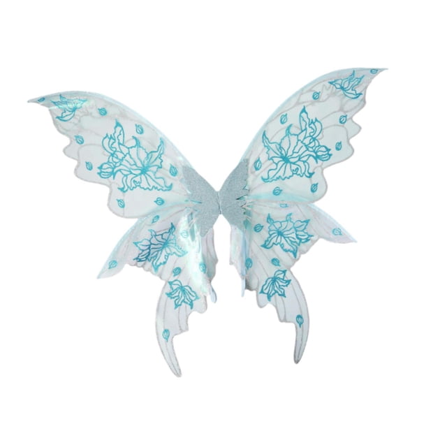 Alas de hada para mujer, alas de mariposa para cosplay, accesorios para fotos de festivales y fiestas. Azul