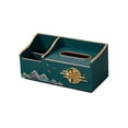thumbnail image 4 of Caja de almacenamiento de toallas para la cara, dispensador de servilletas, caja de pañuelos, cubierta Rectangular con almacenamiento para dormitorio, Verde, 4 of 8