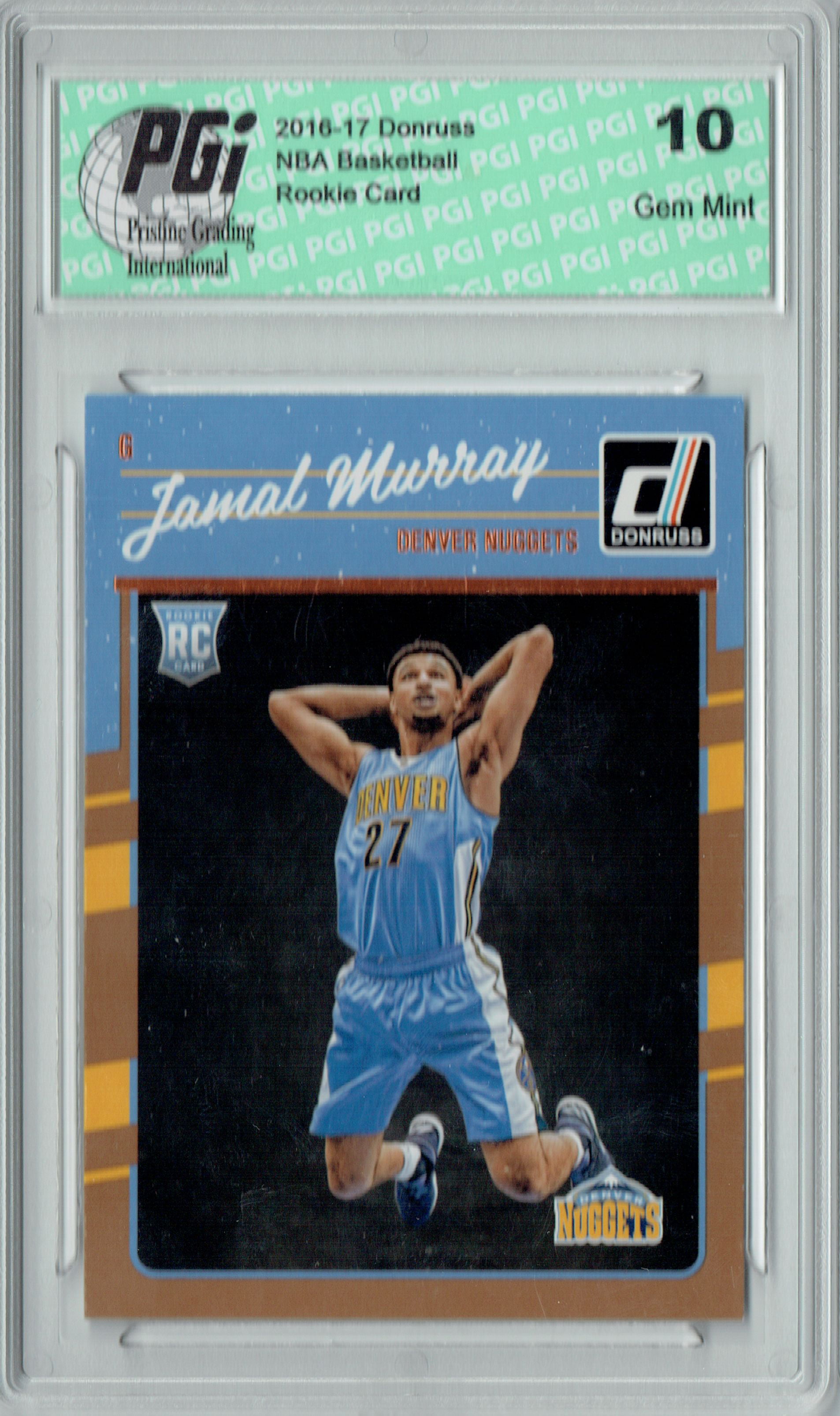 Jamal Murray 2016-17 Donruss Basketball #157 Rookie Card PGI 10 
