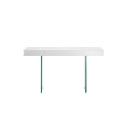 IL VETRO High Gloss White Lacquer Console Table by Casabianca Home