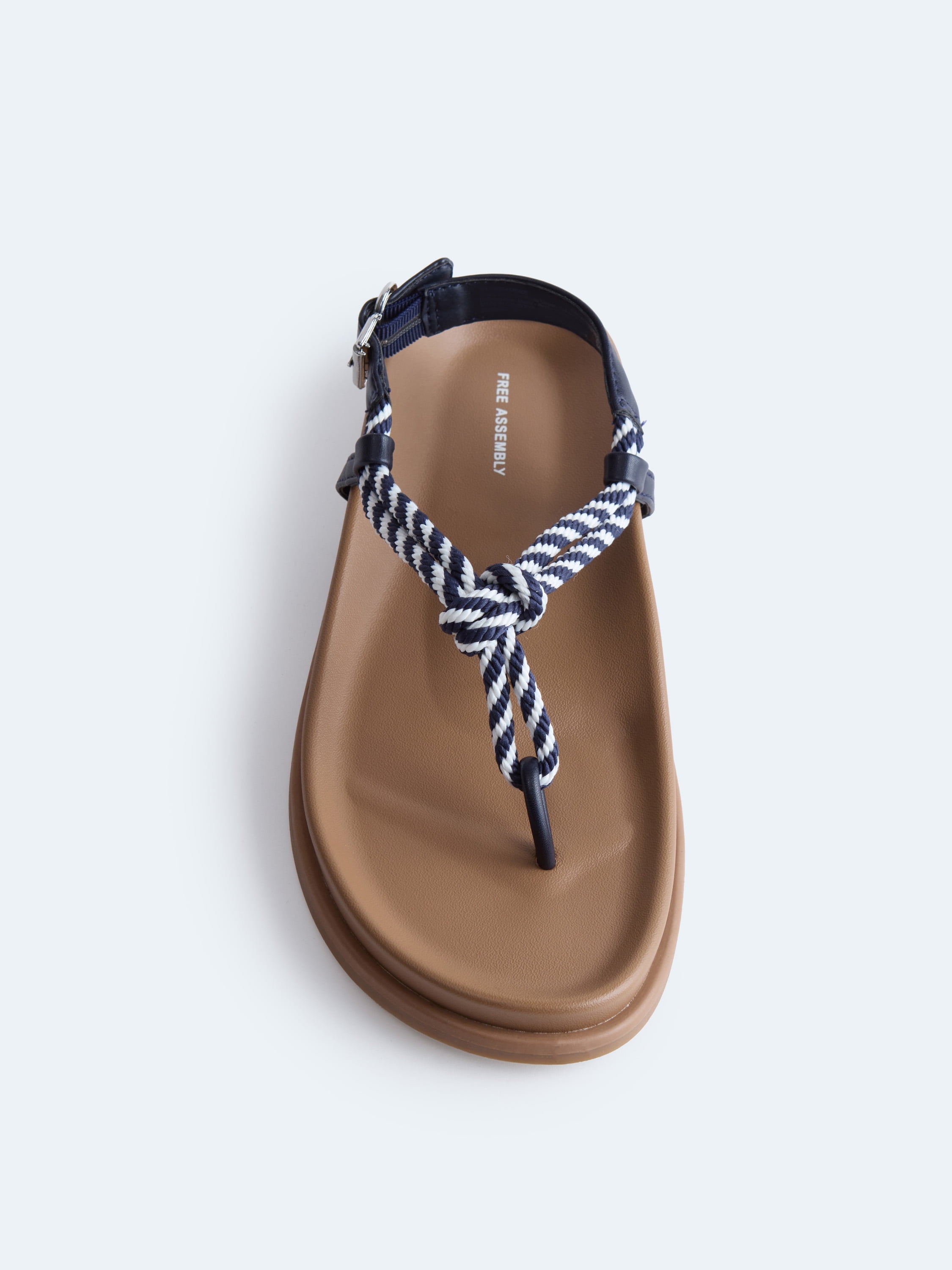 Free Assembly Women's Rope Footbed Sandals