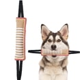 thumbnail image 3 of CYFW Dog Tug Toy,Tug of War Dog Toy Jute Bite Pillow with 2 Handles for Puppy Training Interactive Play,Fetch,Suitable for Small Medium Large Dogs(Red), 3 of 7