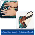 thumbnail image 3 of Mermaid Soft Comfortable Furry Printed Car Armrest Mat Cover Accessories Pad 12.5x8.2 Inch, 3 of 6