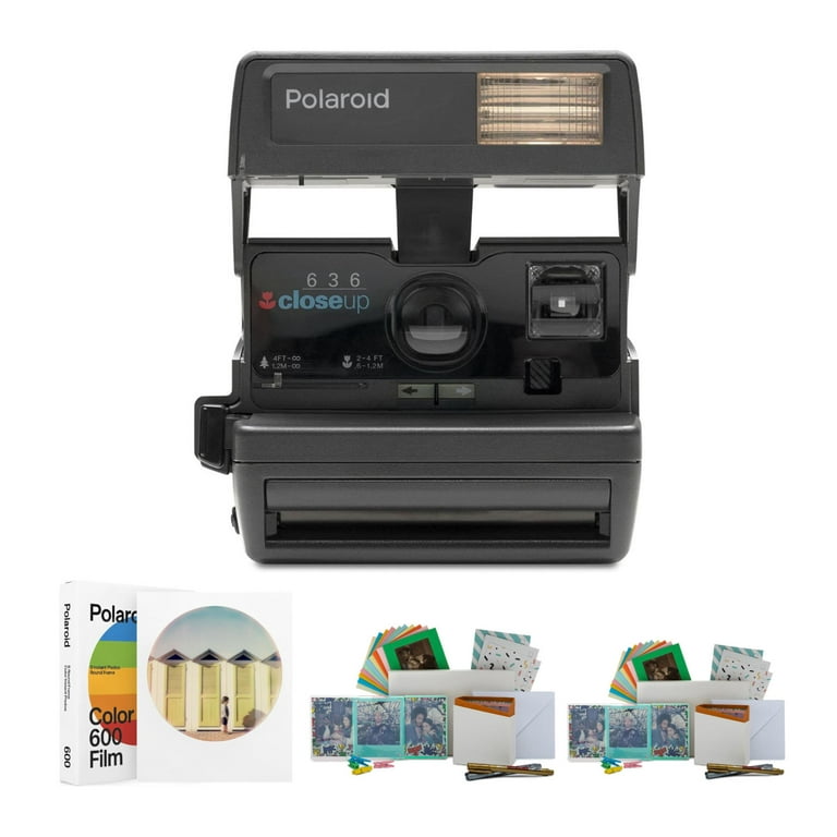 Polaroid 600 OneStep Flash Instant Camera with Color 600 Film & Accessory  Bundle 