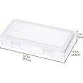 thumbnail image 3 of novelinks Stackable Plastic Clear Storage Box Containers with Latching Lid - Art Craft Supply Organizer Storage Containers for Pencil Box, Crayon, Beads, Jewelry (9 Pack Medium -Clear), 3 of 7