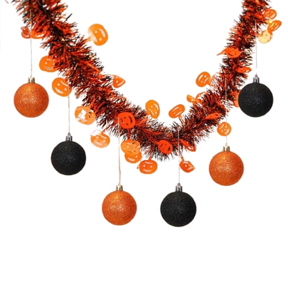 A Halloween Party Hanging Decoration Colorful Strip Pull Flower With 6 Balls 5.5Cm Supplies
