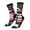3 Black, variant on Patriotic Boxing Bear Art Pattern Sport Socks for Women and Men Crew Socks Sporty Calf Socks Casual Socks