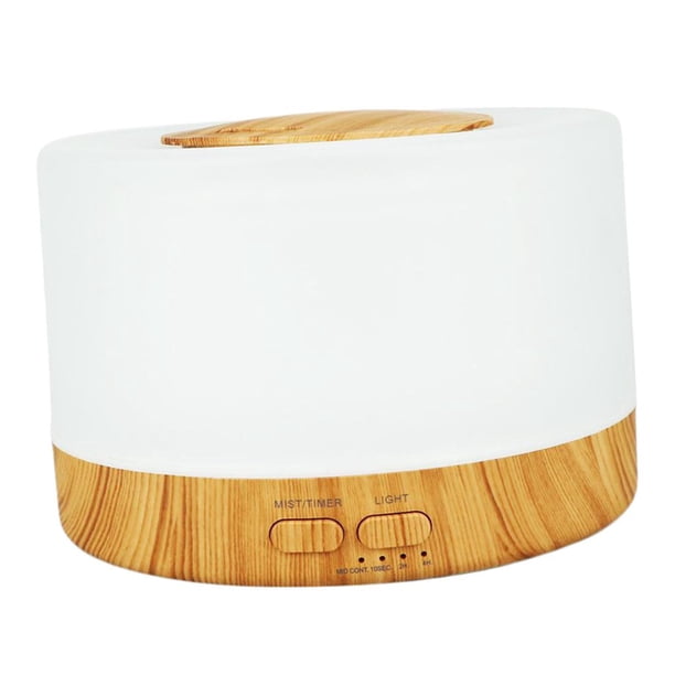 Humidificador de aire de 500 ml para llenado superior del dormitorio - Humidificador de aire, habitación grande, bebé, , hogar, oficina, enchufe del Unido Grano de madera Soledad Humidificador de aire