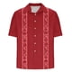 thumbnail image 4 of Mens Casual Botón Arriba Camisas Manga Corta Vintage Boliche Cuba Playa Camisas de Verano Botón Arriba, 4 of 5