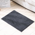 thumbnail image 1 of Alfombra de baño absorbente antideslizante de felpa corta, alfombra de goma de chenilla, alfombra de baño (gris), 1 of 4