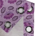thumbnail image 4 of Ambesonne Purple Grommet Curtain, Nature Inspired Flora, 50" x 120", Purple Lilac Dark Purple, 4 of 6