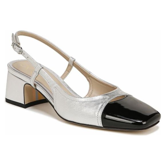 Sam Edelman TARRA SOFT SILVER/BLACK/SAFFIANOMET/ SHOE