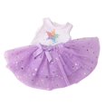 thumbnail image 4 of Poupées de Mode Fille Tenue de Fête Faite à la Main Belle Tenue de Fête pour Poupée de 18 Pouces Violet, 4 of 5
