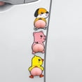 thumbnail image 3 of Generic Brand Car Door Anti-Collision Strip, Cute Cartoon Butt Rearview Mirror Guard, 3D PVC Bumper Sticker, Wear-Resistant Waterproof Auto Protector, Soft Impact Rebound Decal, 3 of 8