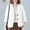 White, variant on Women's Sweater Blazer Casual Work Croppped Cardigan Lightweight Button Front Short Knit Blazer Jacket