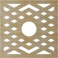 thumbnail image 4 of 28"OD x 7 1/4"ID x 1/4"T Chevron Wood Fretwork Pierced Ceiling Medallion, Birch, 4 of 16