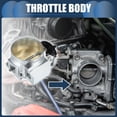 thumbnail image 2 of Unique Bargains 1 Set Universal 92mm/3.62" Silver Tone Aluminum Alloy Auto Throttle Body Assembly, 2 of 6