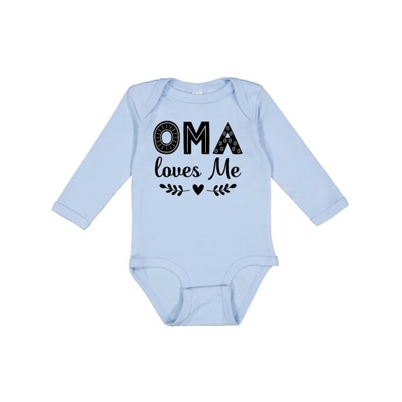 Inktastic Oma Baby Clothes Girls Long Sleeve Baby Bodysuit