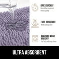 thumbnail image 5 of GORILLA GRIP Chenille Bath Rug, 30x20, Rubber Backing Quick Dry Washable Microfiber Mats, Light Purple, 5 of 10