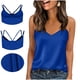 thumbnail image 1 of TaTaai Women's V Neck Adjustable Shoulder Strap Top, Solid Color Sleeveless Casual Blouse, Breathable Comfort Fabric, Spring Summer Fall Daily Party Wear, Similar Color Wash Gift, 1 of 8