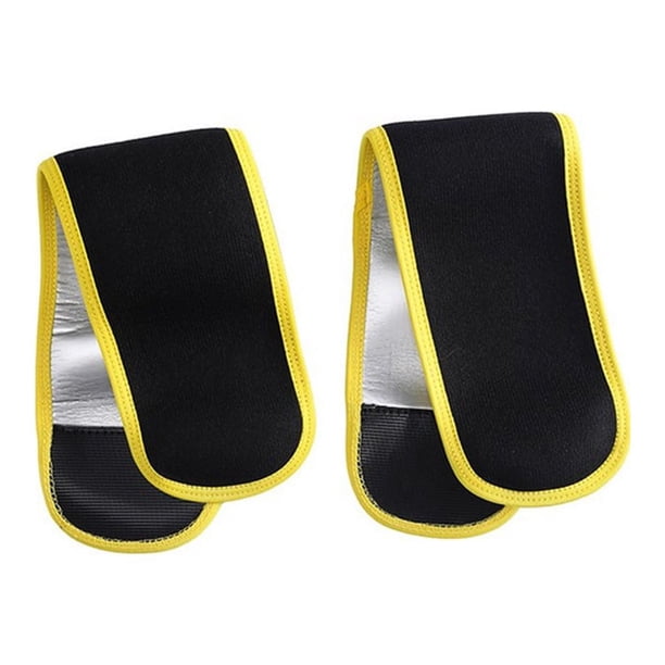 Advancent 1 par de mangas de compresión de brazo para mujer, forro de goma portátil, lavable, ajustable, Protector de gimnasio de baloncesto, Ropa Deportiva, Zapatos Amarillo