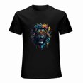 thumbnail image 1 of Lion T-shirt Lion Unisex T-shirt Unisex tees Casual Cotton Colorful Printing, 1 of 5
