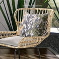 thumbnail image 2 of Amrita Sen Tulip Bouquet Throw Pillow in Gray Green Orange 18x18, 2 of 5