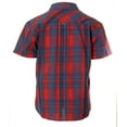 thumbnail image 2 of Gioberti Boys Casual Western Plaid Pearl Snap-on Buttons Short Sleeve Shirt, 2 of 3