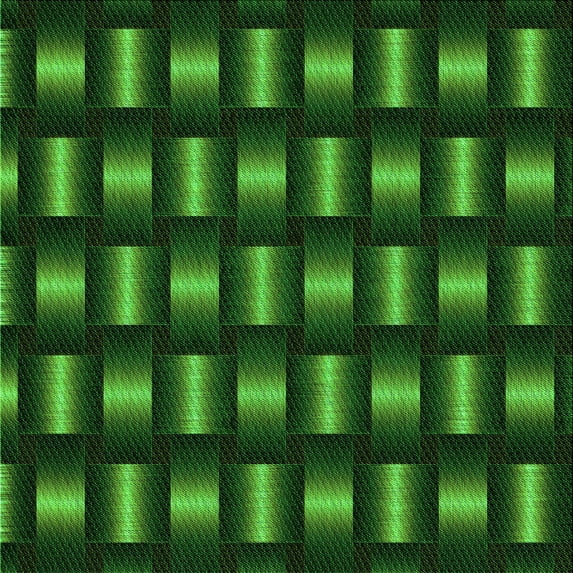 Ahgly Company Indoor Square Patterned Dark Forest Green Area Rugs, 6' Square