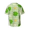 thumbnail image 2 of Haiem St Patrick's Day11 Men's Casual Shirts Short Sleeve Button Down Shirts Fashion Textured Summer Beach Shirt-Small, 2 of 7