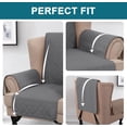 thumbnail image 5 of XUELC Waterproof Wing Chair Cover Wing Armchair Slipcovers Triple Non-Slip Sofa Slipcover for Wing Chair Furniture Protector for Pets, Kids,Dog Gray, 5 of 7