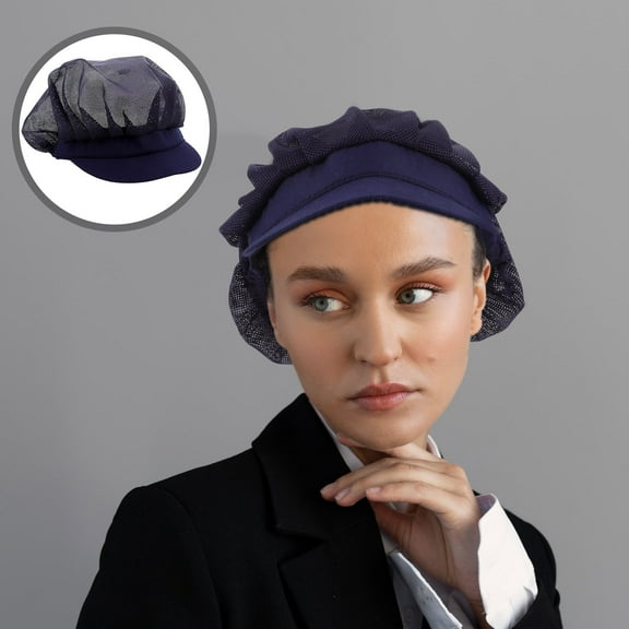 Masteelf Food Service Hair Nets Adjustable Mesh Cap Chef Hat for Adults Breathable Comfortable Cotton Cooking Hat Food Service Caps