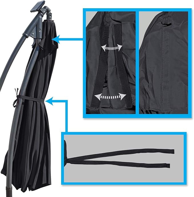 9ft Umbrella Top Cover Only Canopy 8rib Patio Replacement Canopy Outdoor (Canopy Only)