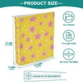 thumbnail image 3 of FORMRS 3 Ring Binder 1.5 inch with Pockets Set of 2 Clip Board 200 Sheets Capacity, Big Pink Stars Pattern, 3 of 8
