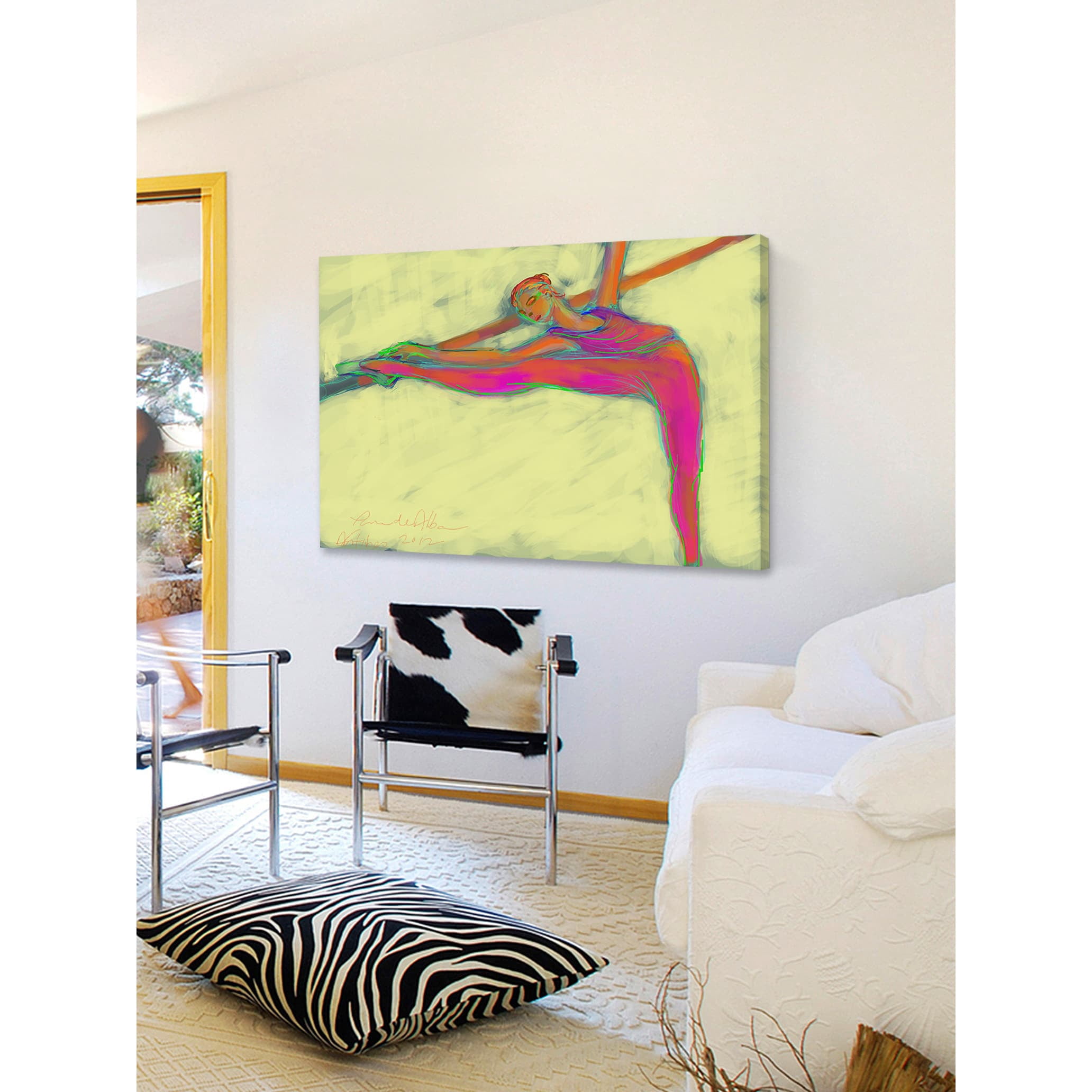 Marmont Hill "Attitude" by Arthur Pina Painting Print on Wrapped Canvas