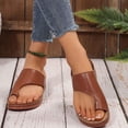 thumbnail image 2 of Summer Sandals for Women Orthotic Slip On Flip Flops with Arch Support Toe Loop Slippers Comfortable Casual Shoes, 39, 2 of 5