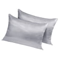 thumbnail image 1 of Kearding 2 uds funda de almohada poliéster satén funda de almohada ropa de cama funda de almohada para dormir Juegos de cama gris 51*76cm Kearding HA003643-11, 1 of 6