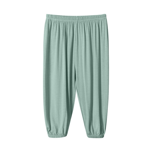 GDREDA Kids' Loose Solid Color Jogging Slacks 3 12 Years Old Girl’s Pants