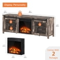 thumbnail image 7 of Wampat Durable Television Stand, MDF Metal Gray, 15.40 x 66.00 x 23.80", 75 lbs, 7 of 7