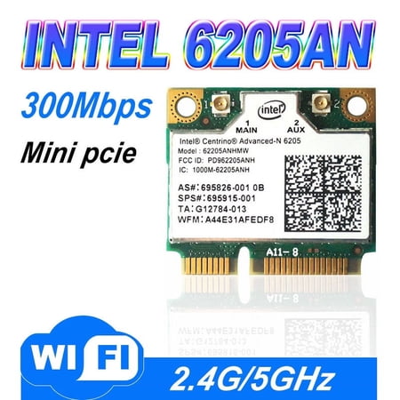 Wdxun 300m dual band WLAN network adapter for advanced-N 6205 62205an 300Mbps Wireless WiFi 2.4GHz 5GHz mini PCI-E card