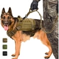 thumbnail image 5 of Chaleco táctico militar para perros K9, chaleco para perros de trabajo, servicio de correa de nailon elástico, entrenamiento militar para perros, caza para perros medianos JAMW Sencillez, 5 of 5