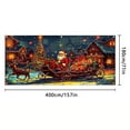 thumbnail image 3 of Housse de Porte de Garage de Noël Design Père Noël, Grande 13x5.9ft Réutilisable Résistante aux Intempéries Facile à Attacher Décoration de Vacances pour Intérieur Extérieur Maison Fête de Noël Festive Appel de Bienvenue Invités, 3 of 7