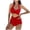 Red, variant on RYDCOT Junior Swimsuits 2 Piece High Waisted Bikini Sets Women 2025 Two Piece Swimsuits Halter Bathing Suits with Tummy Control Bottom Clearance