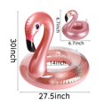 thumbnail image 2 of Set de flotador inflable para piscina con forma de flamenco y soporte para bebidas GROBRO7, 2 of 8