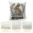 thumbnail image 4 of COMIO Rabbit Pillow Covers, Rabbit Gifts for Girls Rabbit Lovers Owners, Cute Rabbit Gifts, Rabbit Decor, Just a Girl Who Loves Rabbits Pillow Case, Bunny Pillow Cases, 4 of 5