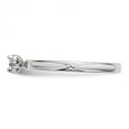 thumbnail image 3 of Sterling Silver Rhodium Plated Polished Diamond Square Shape Ring, 3 of 6