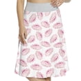 thumbnail image 1 of Women's Peonies Romantic Blooms Botanical A-line Printed Skirt Casual Wear, M, Rose Pink White, by Ambesonne, 1 of 6