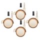thumbnail image 5 of 4 ruedas giratorias silenciosas para cuna, ideales para muebles y sillas. También sirven como ruedas de goma para armarios, estanterías y escritorios., 5 of 7