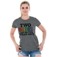 thumbnail image 3 of Two Brides Better Than One LGBT Pride Womens Slim Fit Graphic Tee Brisco Brands L, 3 of 4
