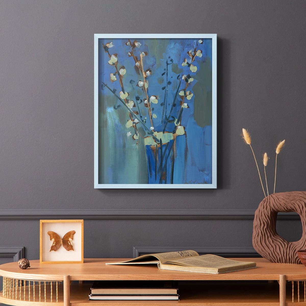 Winter Willow II Framed Print - Solid Wood in Single Picture Frame Solid Wood 2 Framed Print